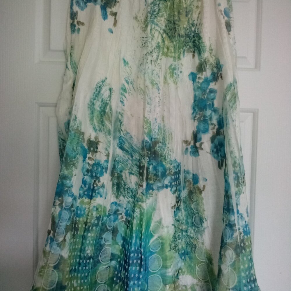 Dress Barn Skirt Elastic Waist Size 14 / 16Mid Calf Length Just Beautiful - Picture 9 of 10